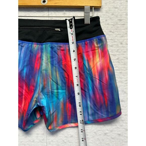 Nike Women Dri-Fit Lined Running Shorts Rainbow Pocket Comfort Waist Size XS - Picture 7 of 9